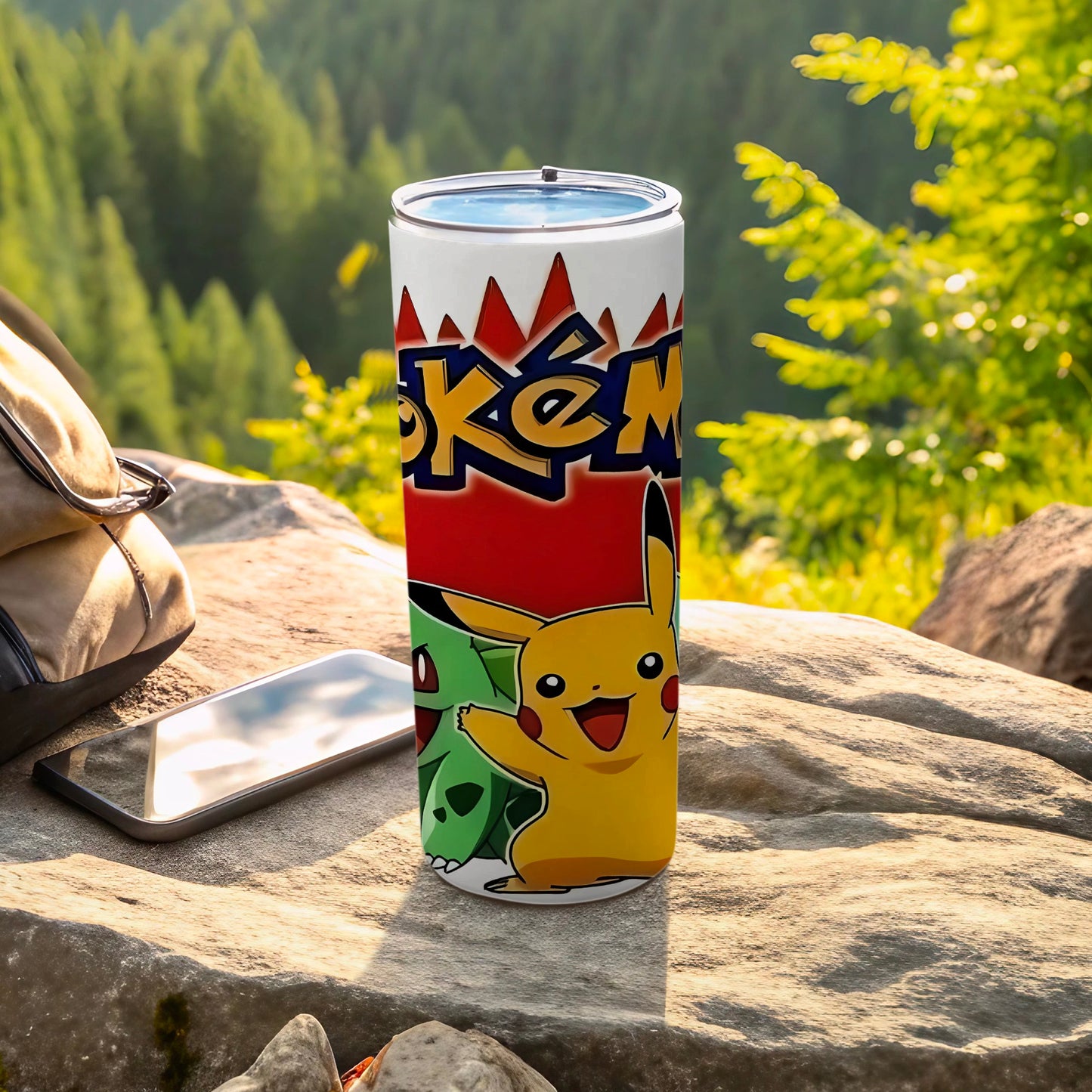 Vibrant Pikachu and Friends Pokemon Tumbler Cup