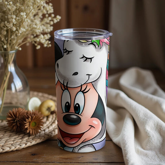 Whimsical Minnie Mouse Character Art Tumbler