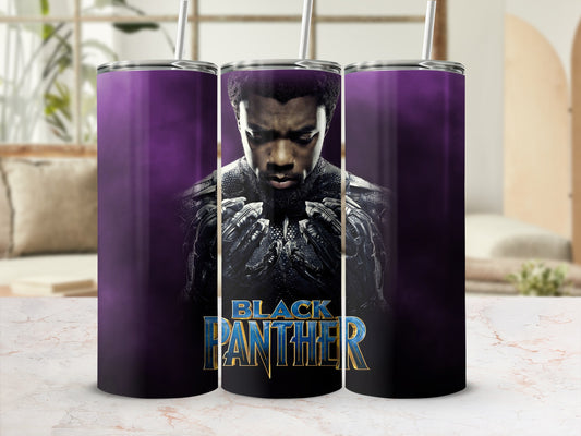 Black Panther Wakanda Forever Tumbler Cup Design