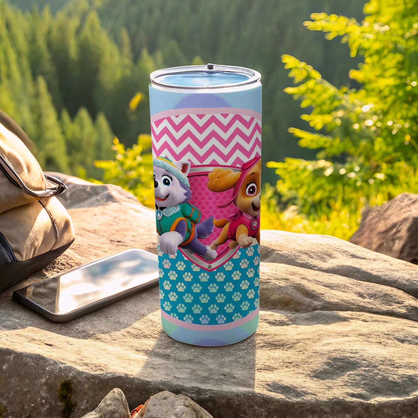 Colorful Paw Patrol Fun Design Travel Tumbler