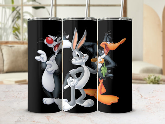 Cartoon Characters Printed Tumbler for Hot and Cold Drinks