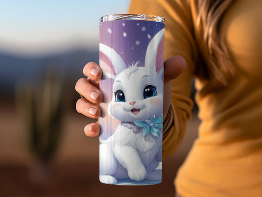 Cute Cartoon Bunny Rabbit Design Tumbler Product