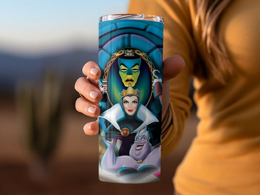 Villainous Queens and Spells Themed Tumbler Cup