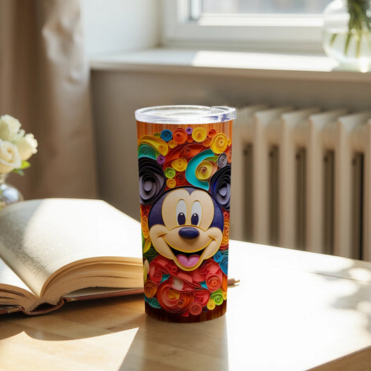 Colorful Spiral Art Mickey Mouse Tumbler Product