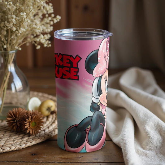 Mickey Mouse Tumbler with Cute Minnie Design