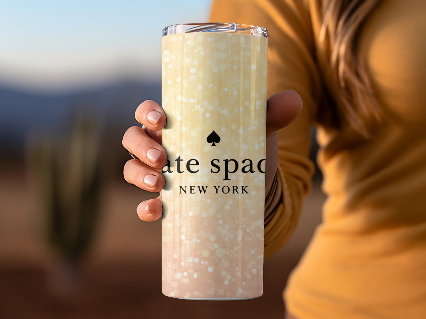 Inspired By Fabulous Kate Spade New York Gold Bokeh Backdrop Design Tumblers