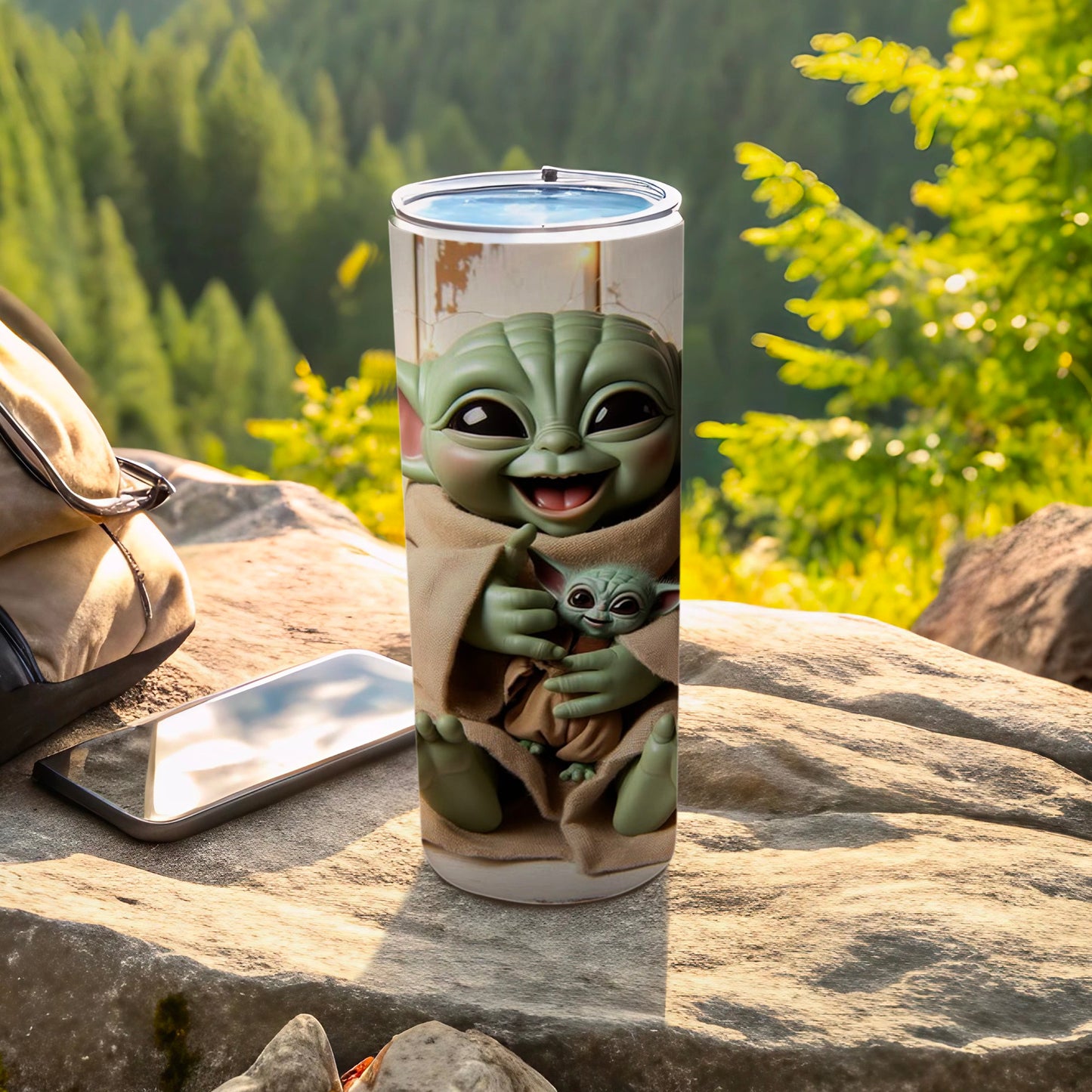 Adorable Baby Alien Themed Tumbler for Outdoor Fun