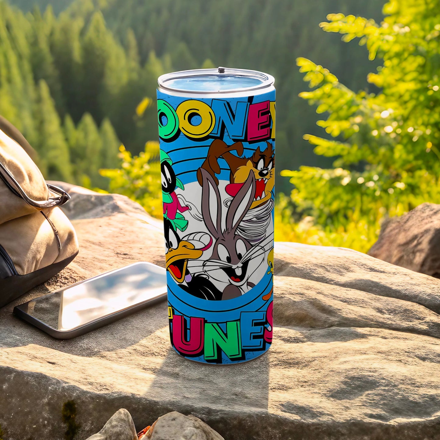 Looney Tunes Cartoon Characters Travel Tumbler