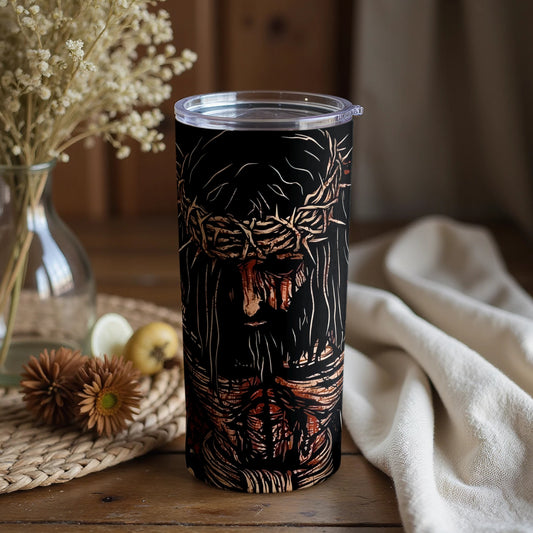 Crown of Thorns and Blood Graphic Tumbler