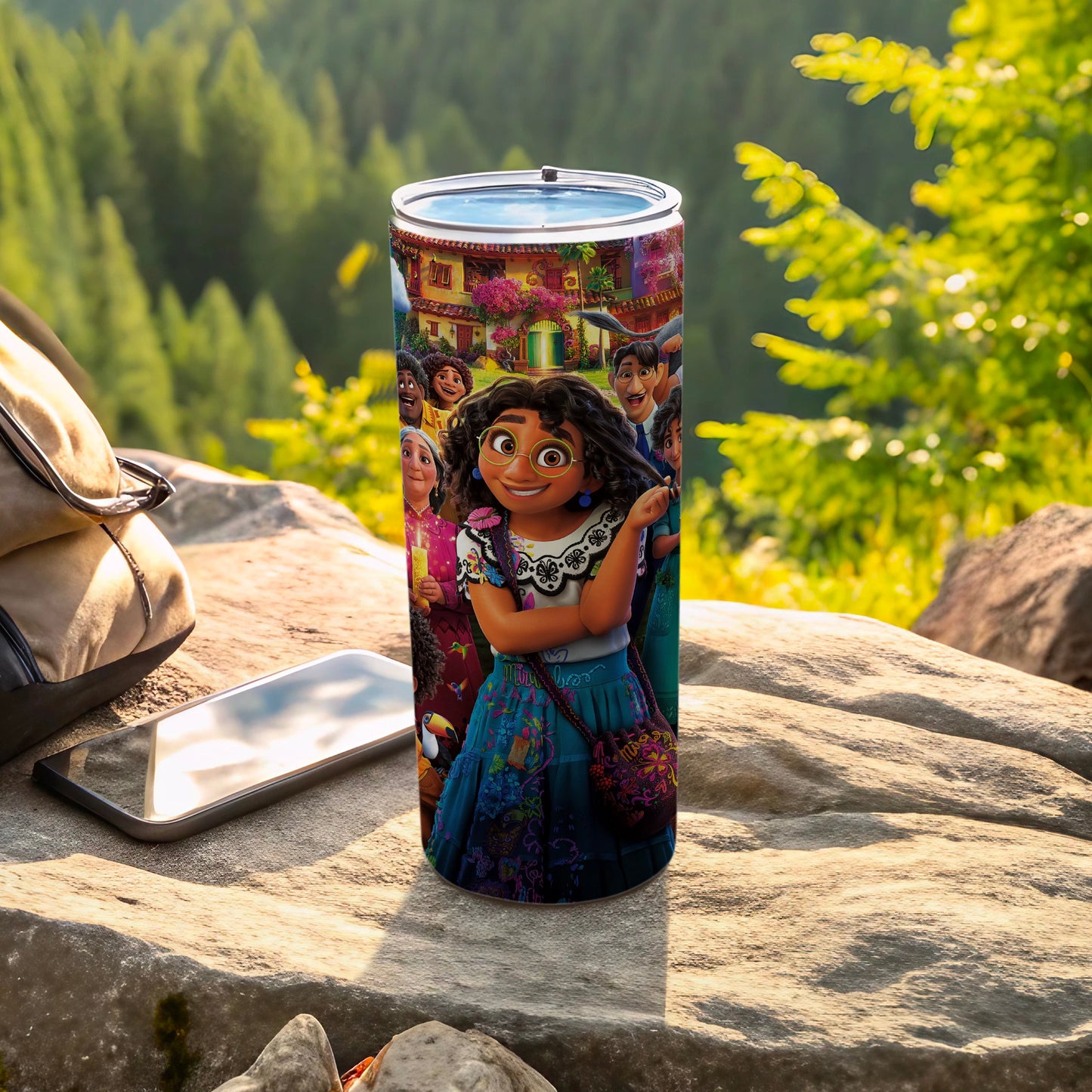 Colorful Encanto Family Scenic Outdoor Tumbler