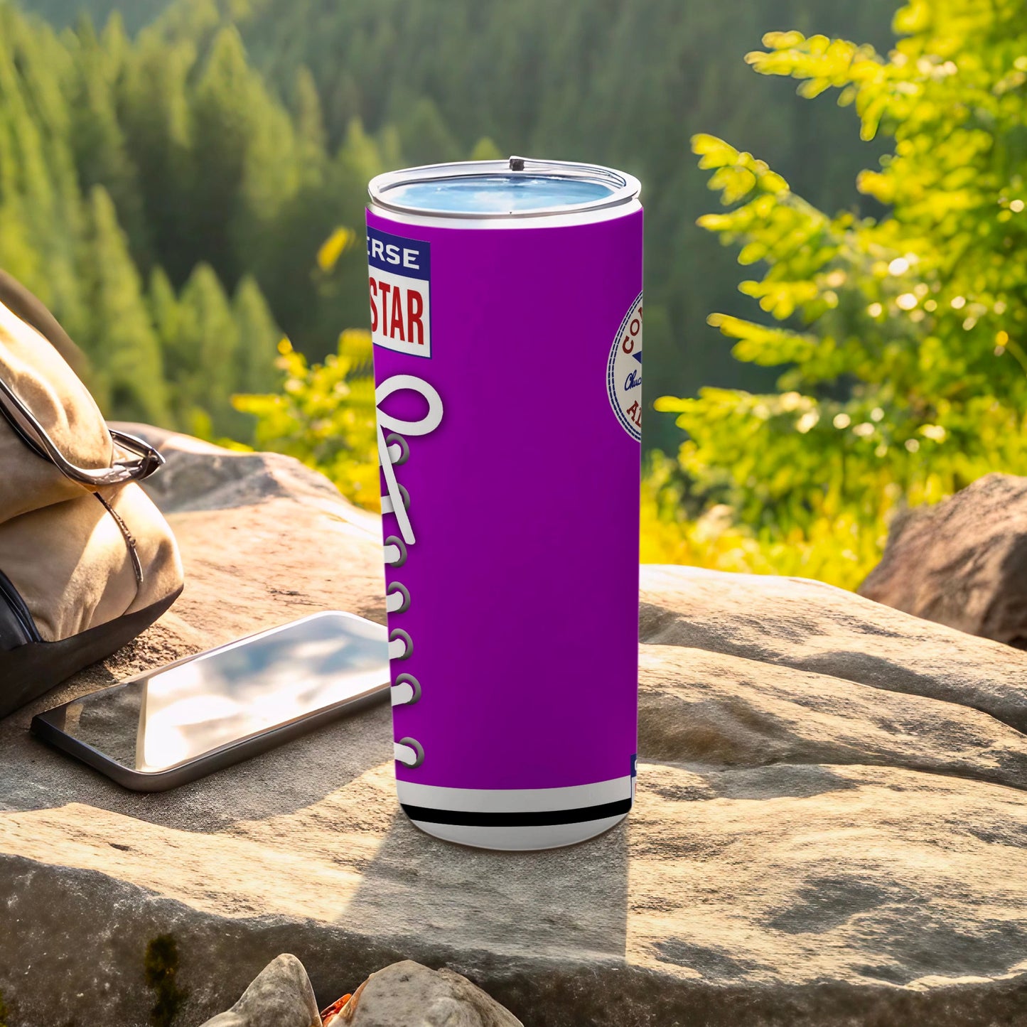 Purple Converse All Star Logo Shoe Tumbler product type