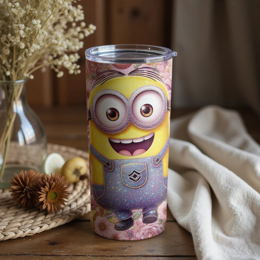 Smiling Cartoon Character Tumbler for Fun Drinkware