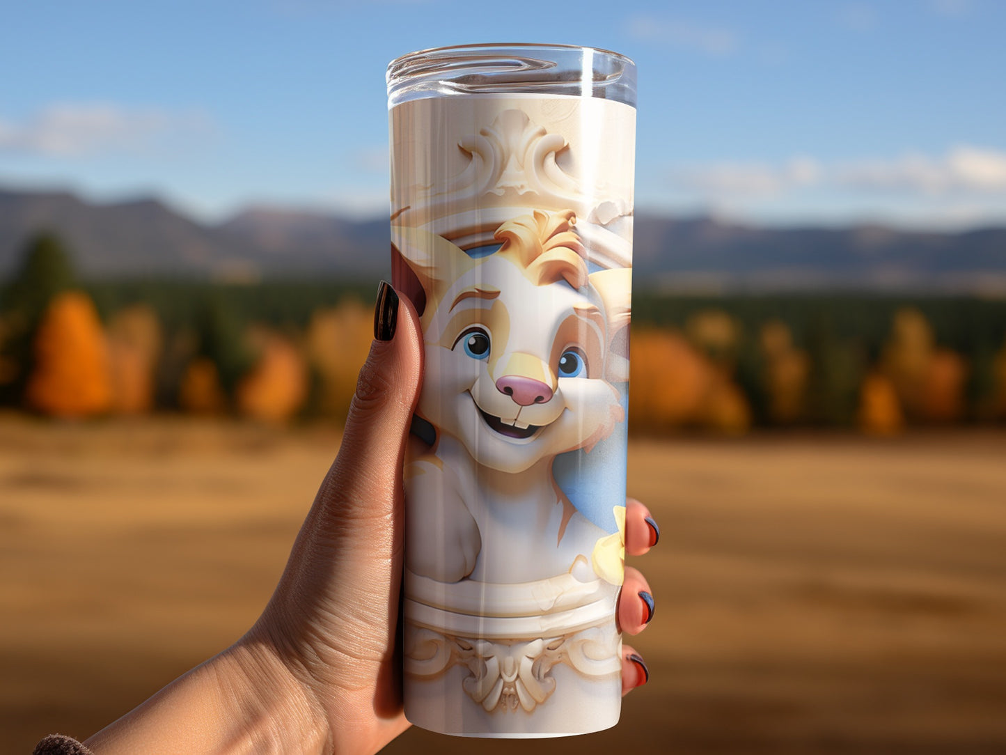 Cute Animated Character Tumbler for Kids and Adults