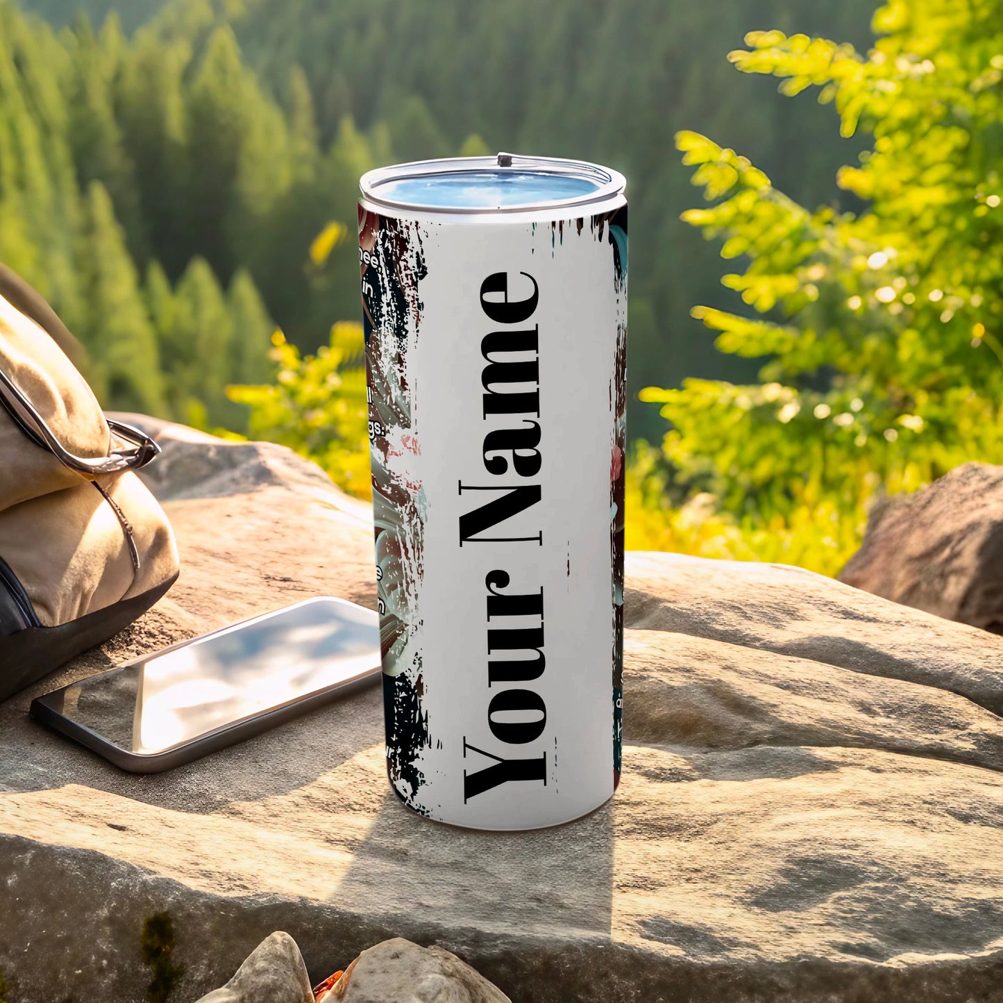 Customizable Your Name Travel Tumbler for Outdoor Adventures