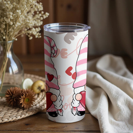 Cute Gnome Themed Travel Mug for Coffee Lovers