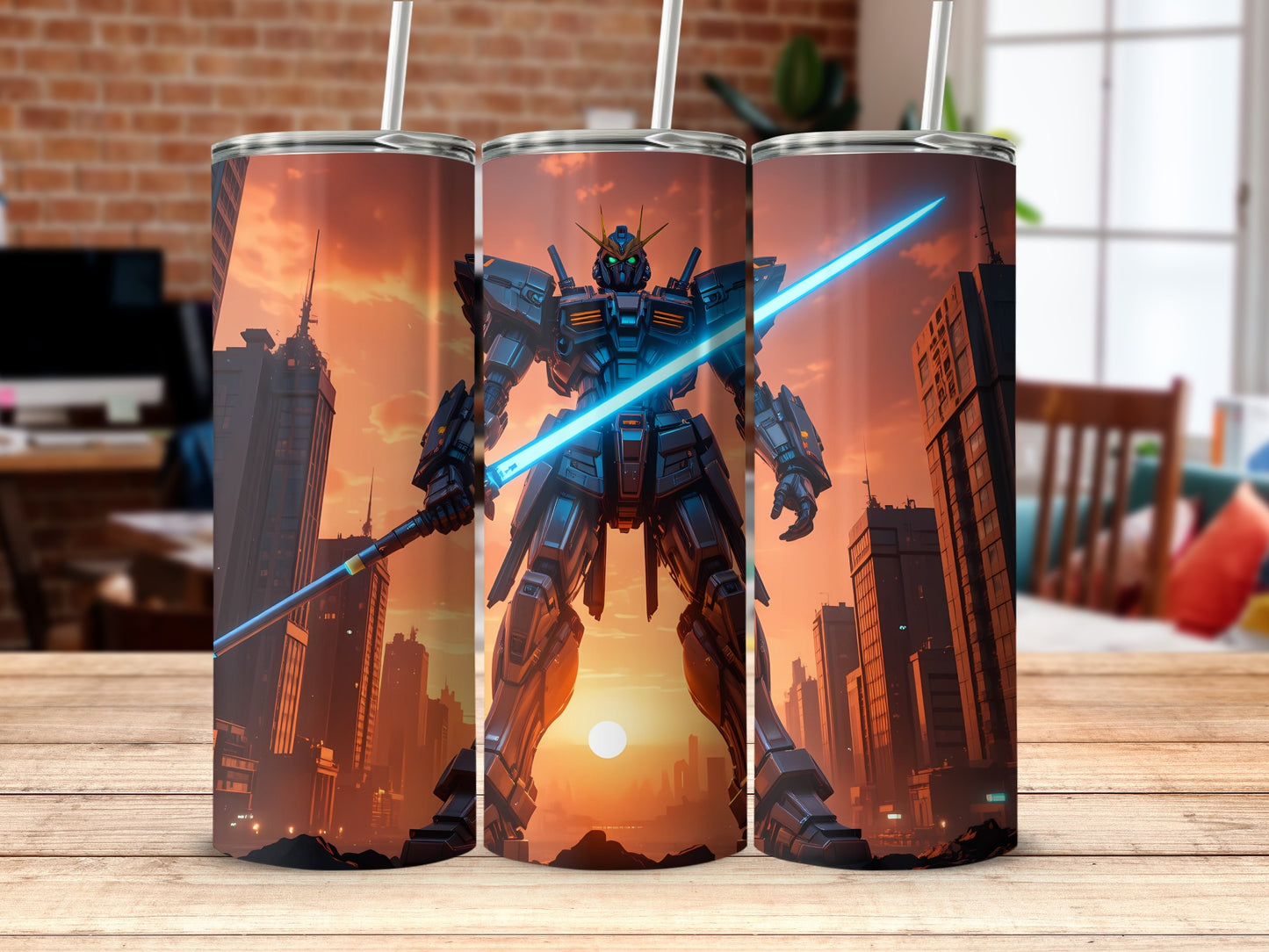 Giant Robot Sci-Fi Tumbler for Fans and Collectors