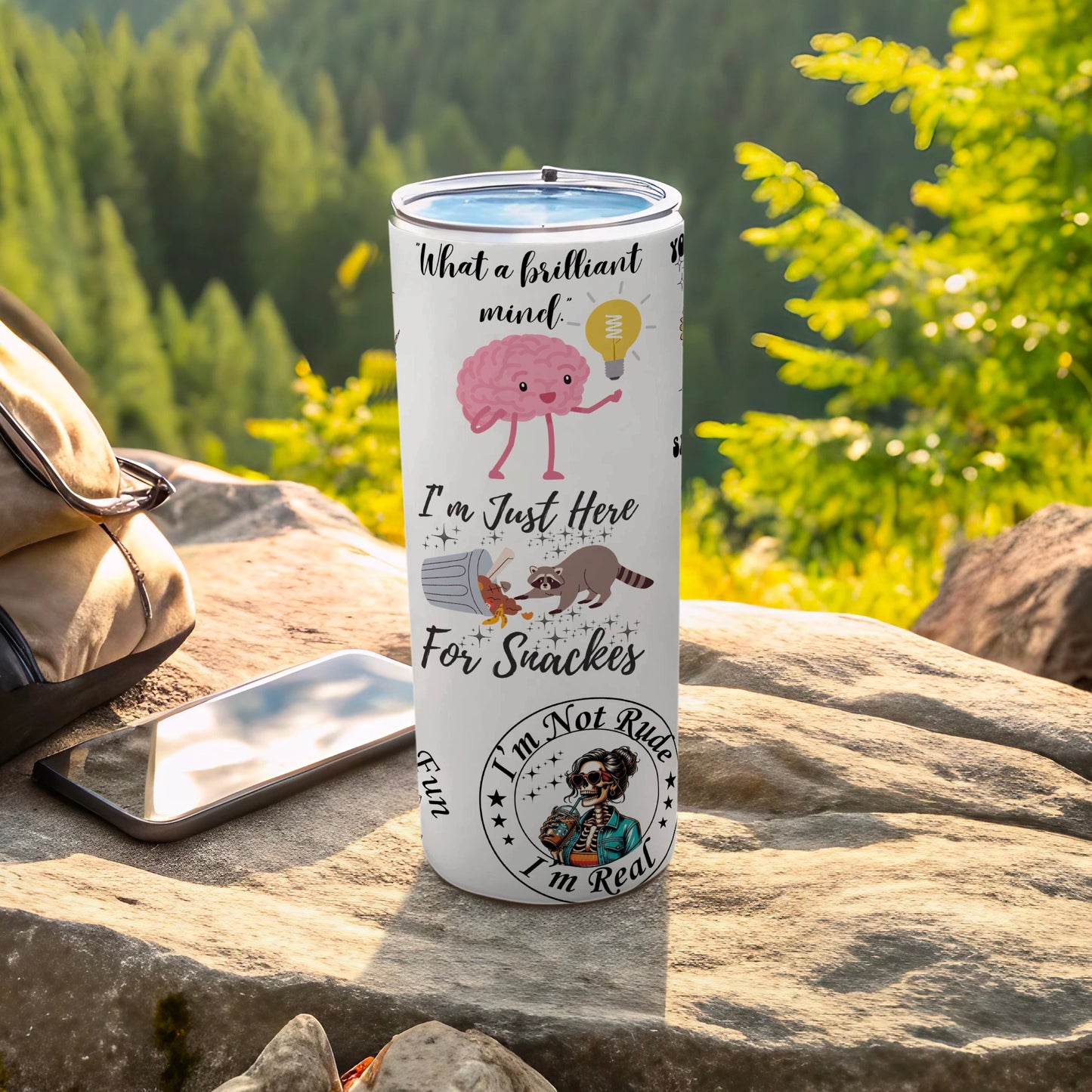 Fun and Quirky Graphic Stainless Steel Tumbler Cup