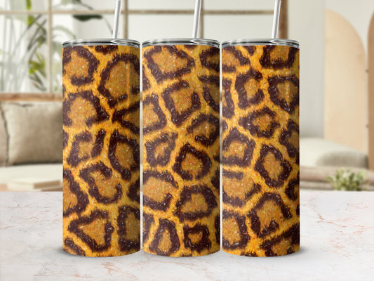Leopard Print Insulated Tumbler for Travel and Everyday Use