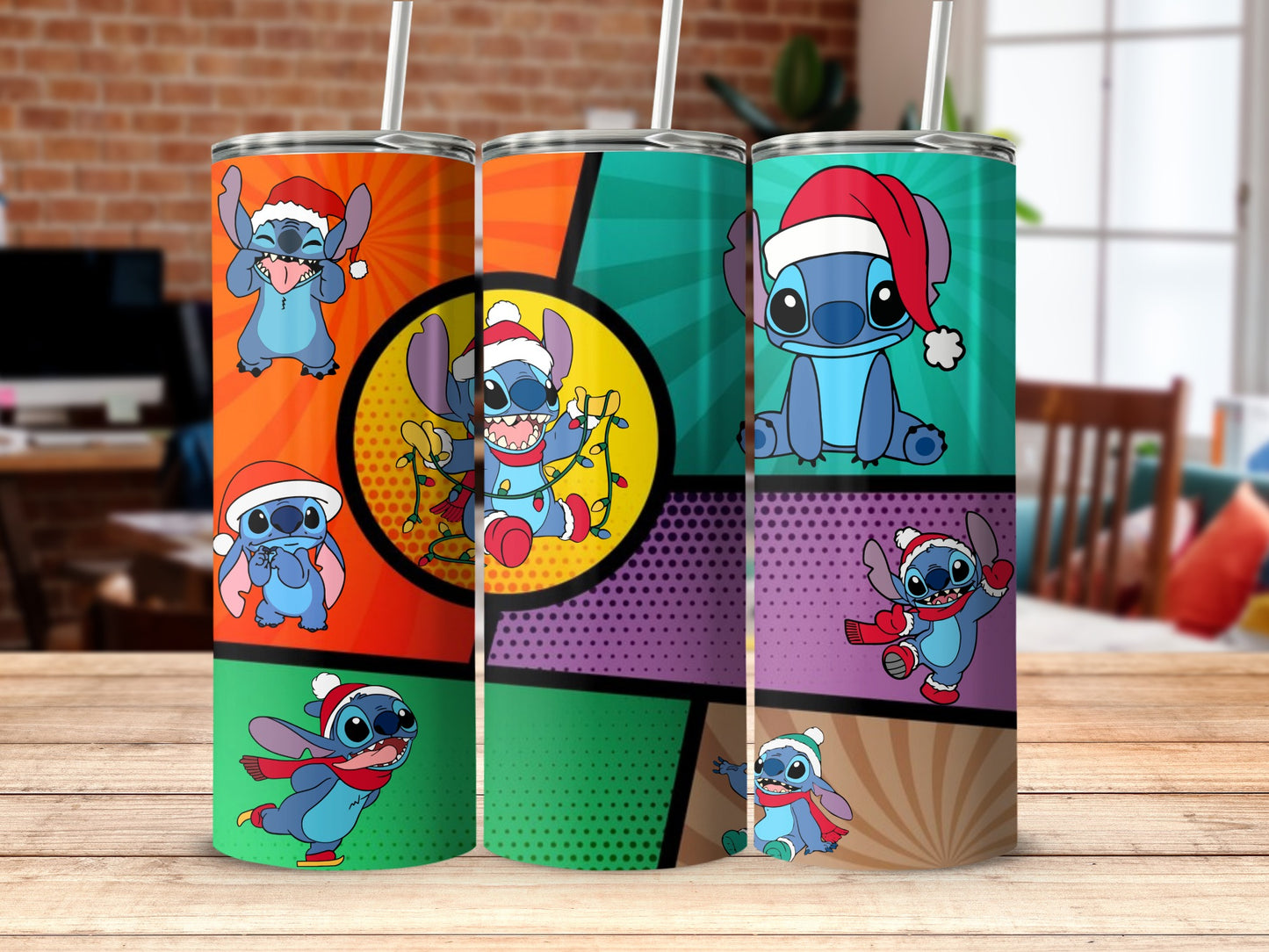 Stitch Christmas Celebration Insulated Tumbler