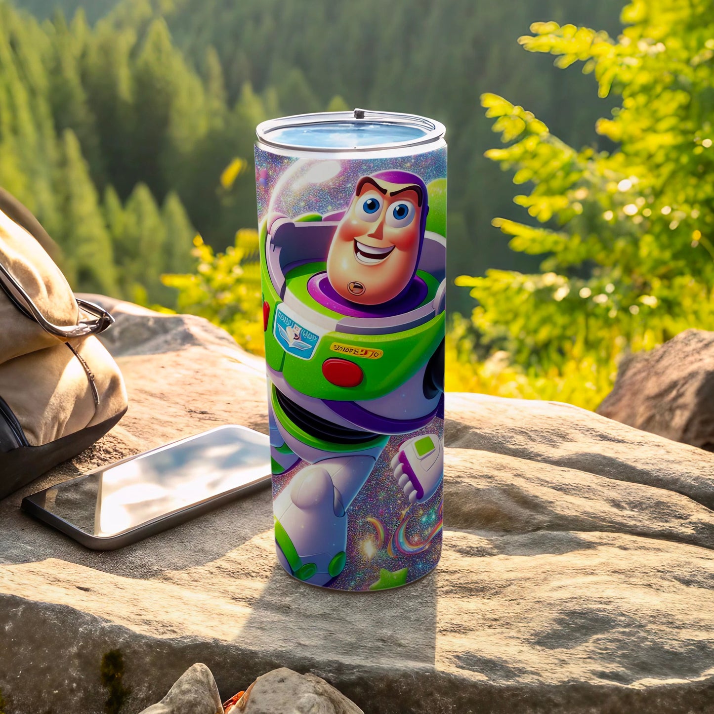Buzz Lightyear Travel Mug with Lid for Outdoor Adventures