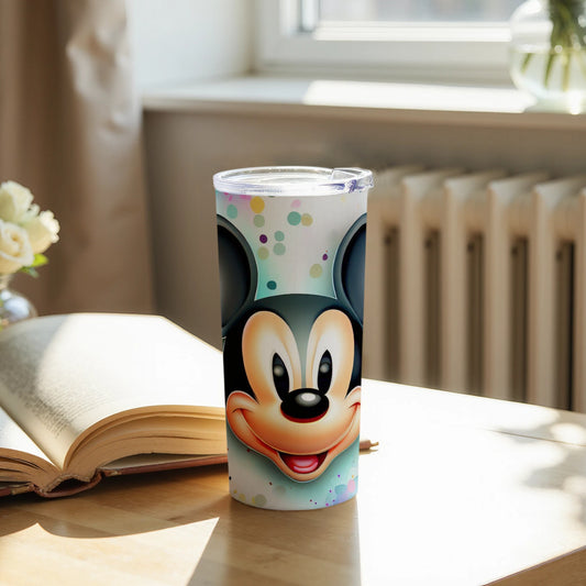 Mickey Mouse Colorful Polka Dots Print Tumbler