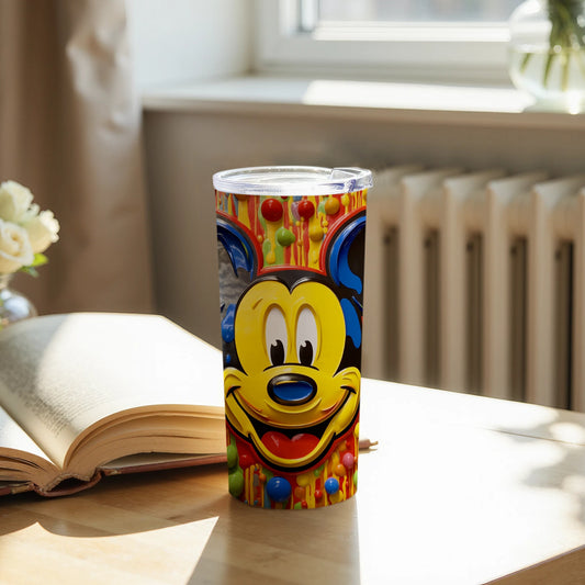 Colorful Vibrant Mickey Mouse Design Travel Mug
