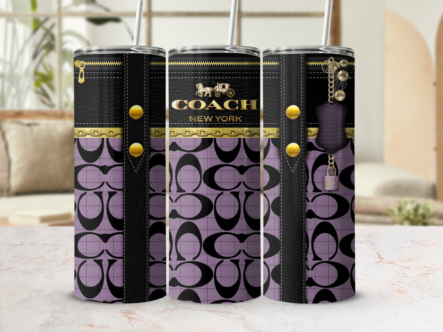 Stylish Coach New York Insulated Tumbler Cups