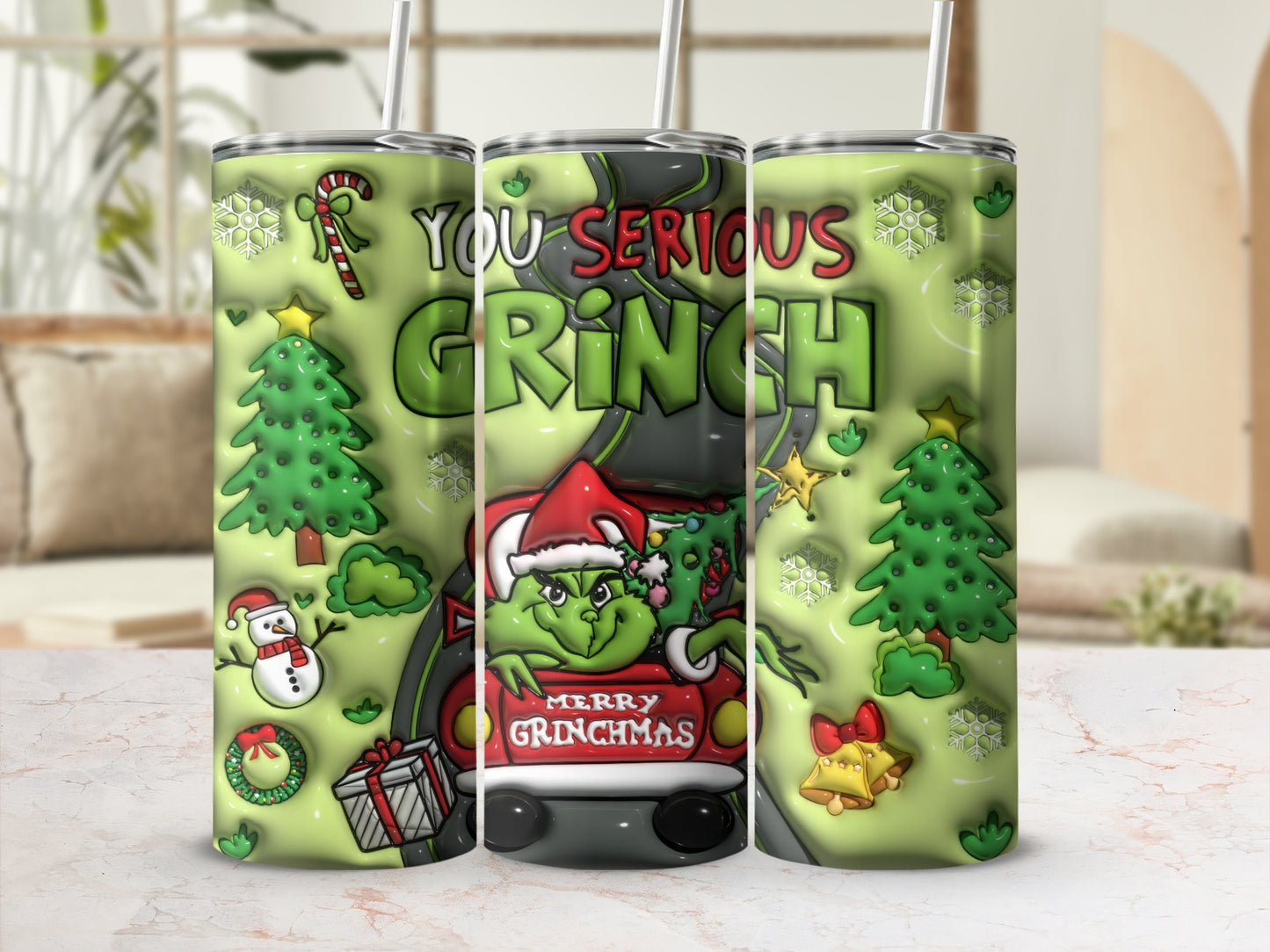 You Serious Grinch Merry Grinchmas Tumbler Cup