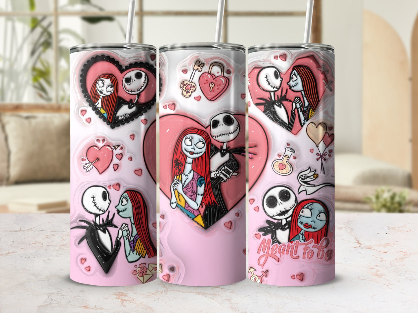 Meant To Be Nightmare Love Tumbler Set