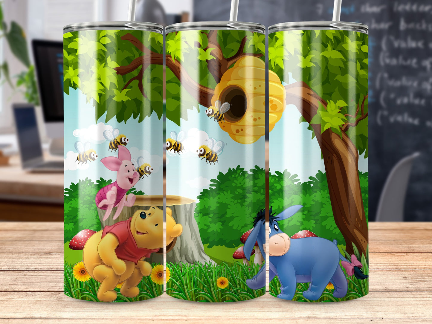 Winnie the Pooh and Friends Custom Tumbler