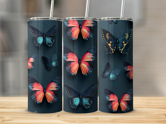 Colorful Butterflies Tumbler Design Dark Background product type
Tumbler, Butterfly, Butterflies, Butterfly Print, Butterfly Design, Nature Inspired, Insect Art, Vibrant Butterflies, Colorful Tumbler, Dark Background, Teal Butterfly, Orange Butterfly, Black Butterfly, Gold Butterfly, Drinkware, Beverage Tumbler, Unique Design, Animal Pattern, Wildlife Art, Beautiful Butterflies