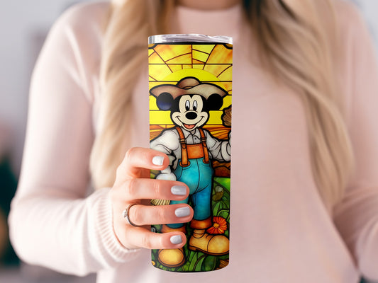 Bright and Cheerful Cartoon Character Tumbler