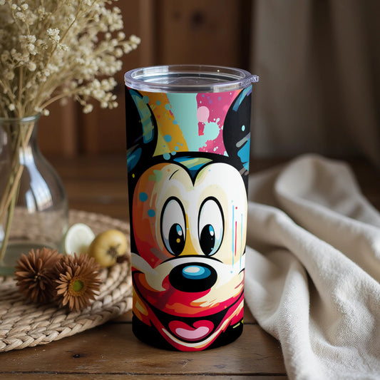 Vibrant Cartoon Character Art on Tumbler Product