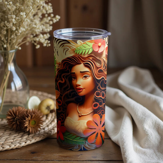 Beautiful Woman Illustration Travel Mug 20oz