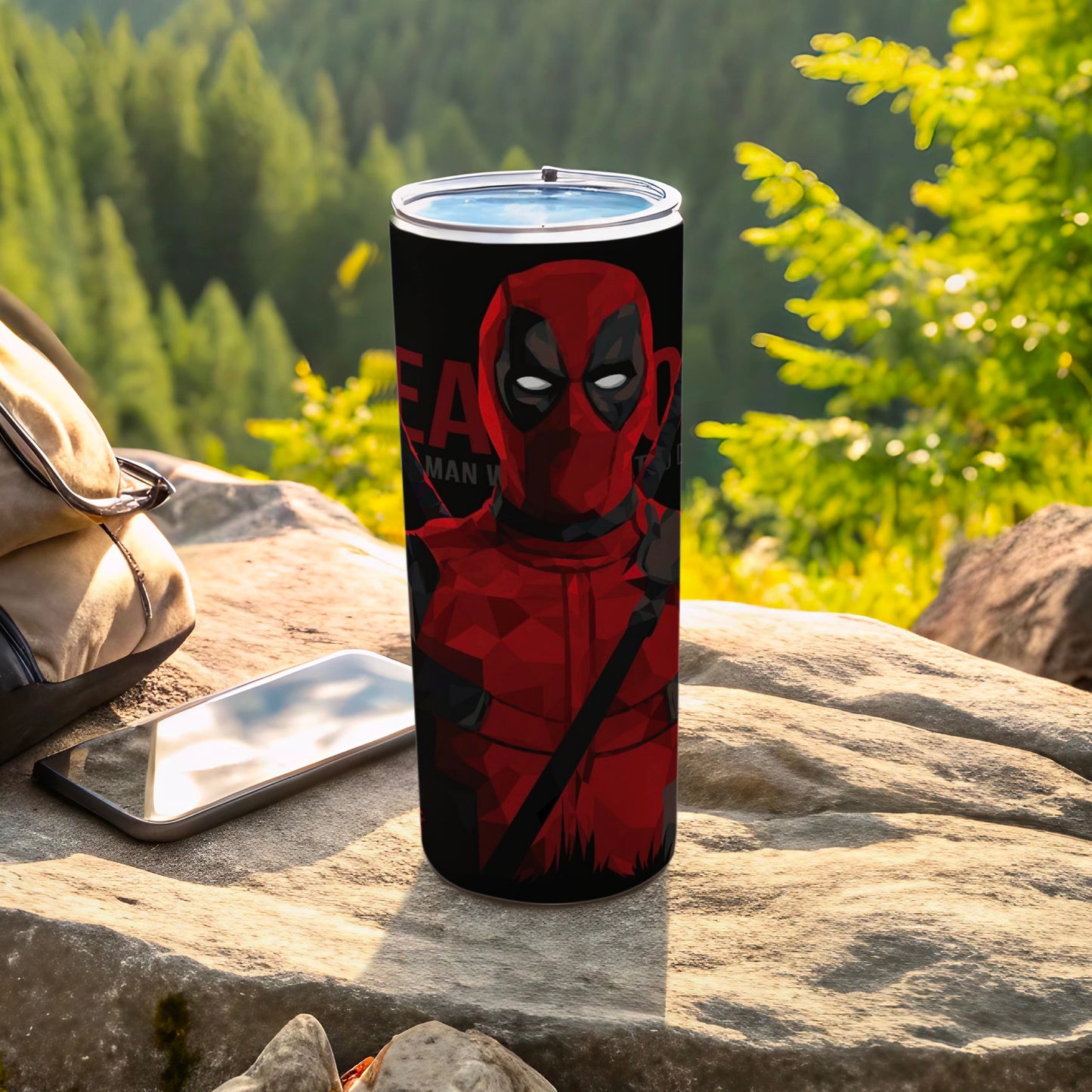 Deadpool Design Tumbler for Outdoors and Everyday Use