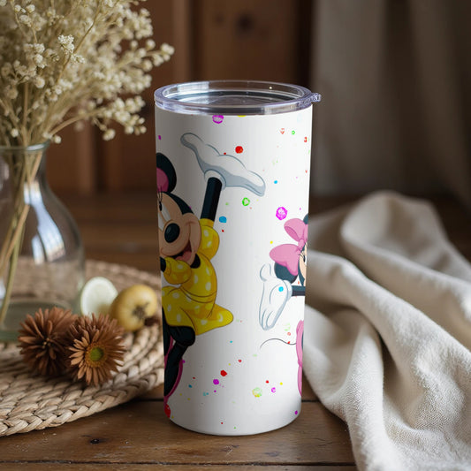 Minnie Mouse Confetti Design Travel Mug for Drinks