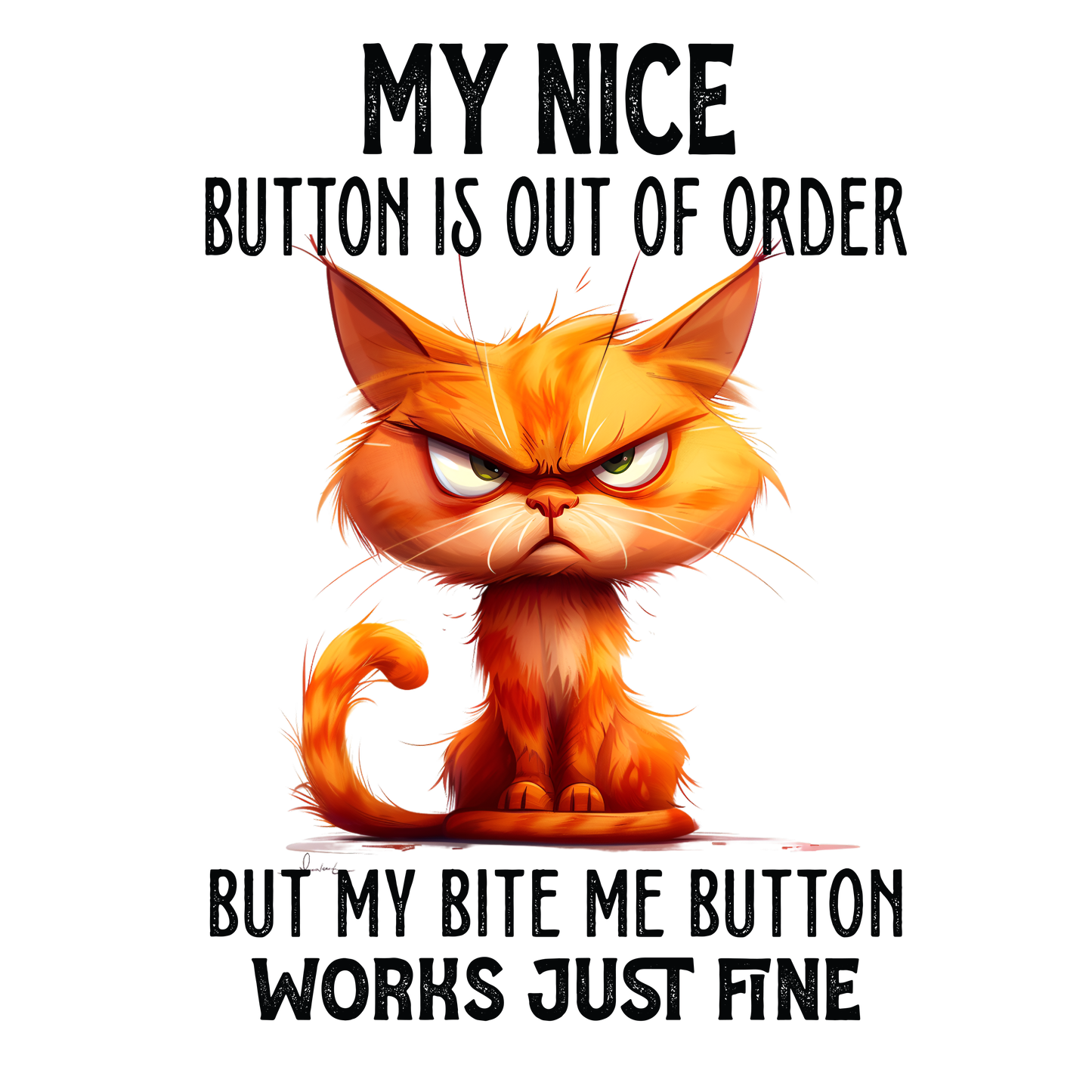 My Nice Button is out of Order, but my Bite Me Button Works Just Fine Tumbler