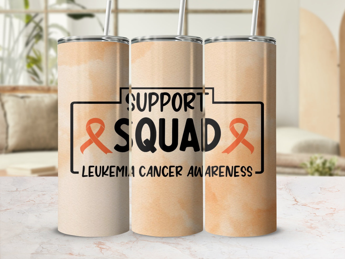Leukemia Cancer Awareness Support Squad Tumbler