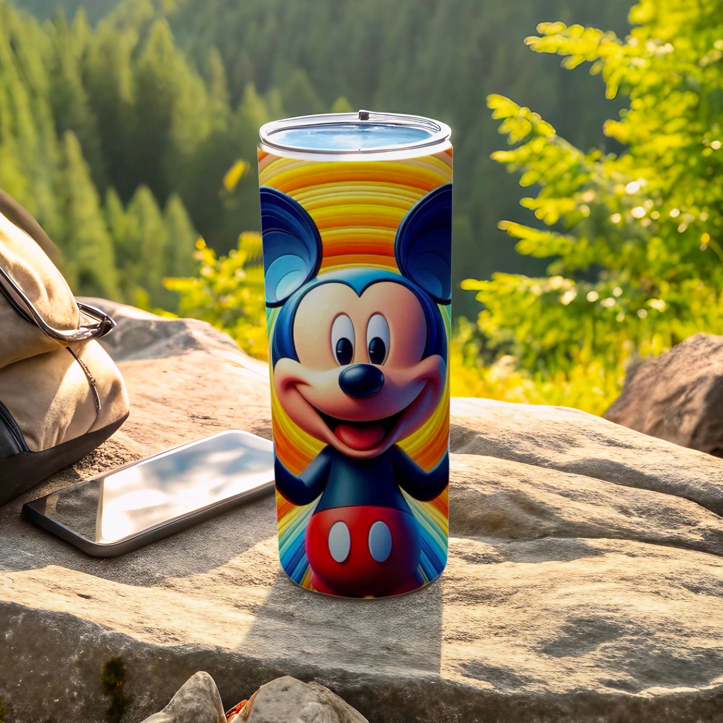 Colorful Mickey Mouse Outdoor Adventure Tumbler
