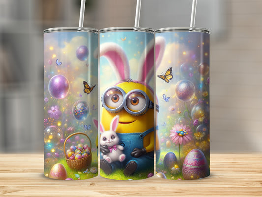 Minion Bunny Ears Easter Cute Rabbit Colorful Eggs Garden Tumbler product type