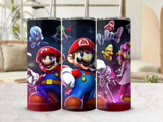 Colorful Mario and Friends Tumbler with Straw Product