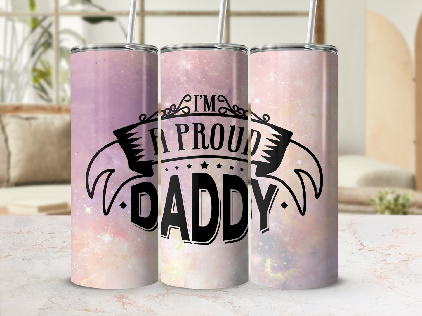 I'm Proud Daddy Tumbler Inspirational Father's Day Gift