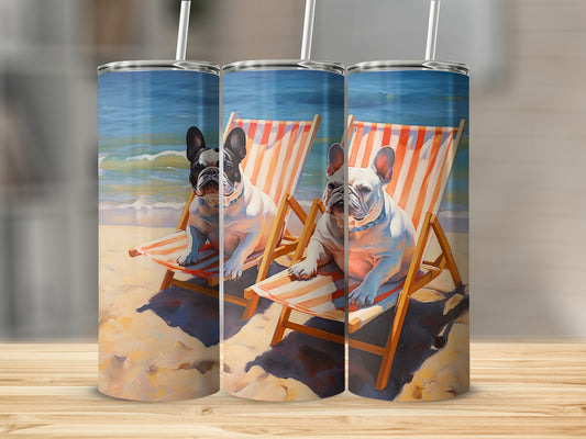 French Bulldog Beach Chairs Ocean Dogs product type