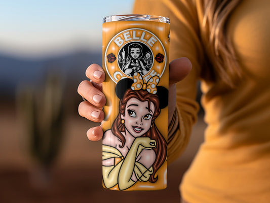 Belle Coffee Tumbler with Character Art Design Cup