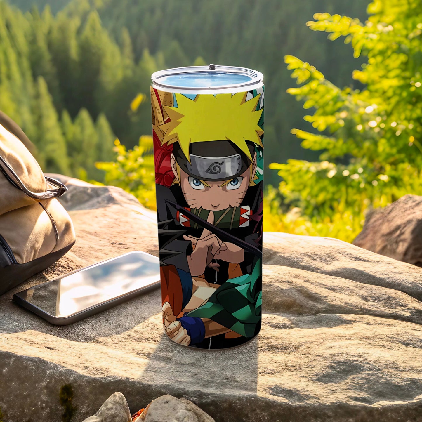 Anime Character Travel Mug for Outdoor Adventures