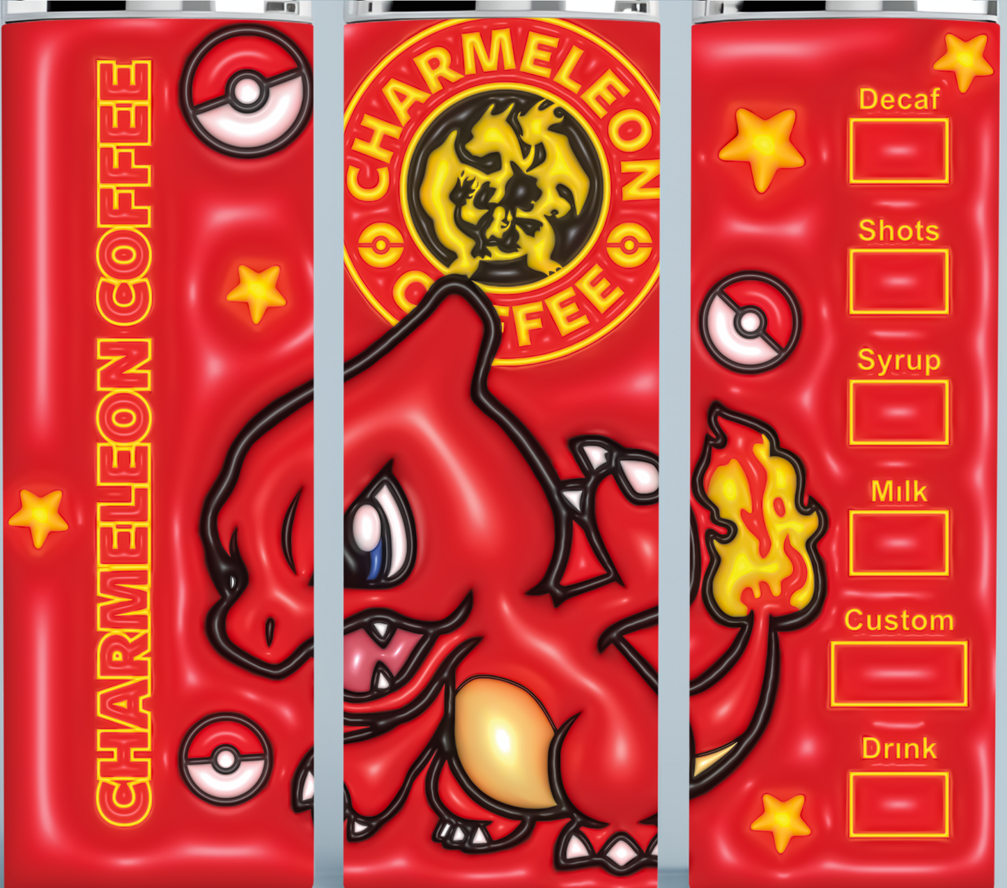 Charmeleon Coffee Pokemon Starbucks tumbler