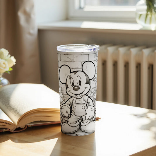 Cute Disney Tumbler with Iconic Cartoon Character Design