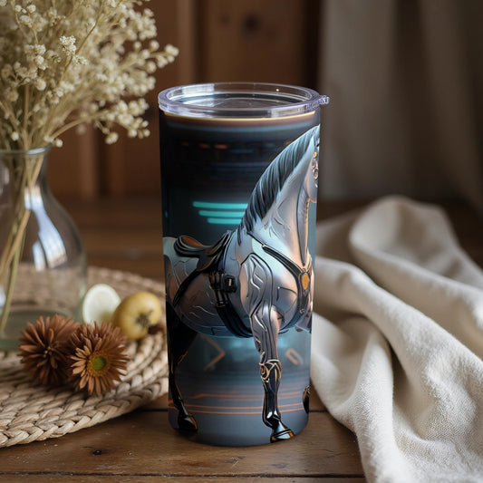 Majestic Horse Design Insulated Travel Tumbler
