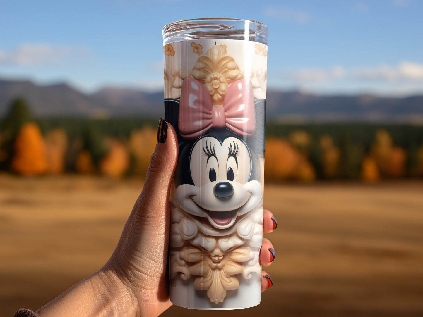 Adorable Minnie Mouse Tumbler with Cute Bow Design