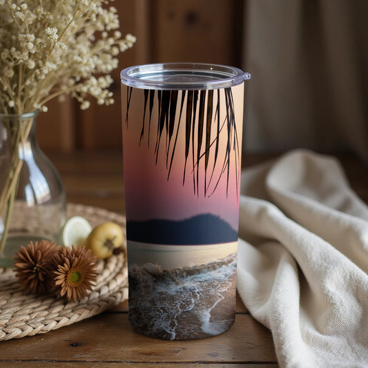Sunset Beach Scene Tumbler for Everyday Use